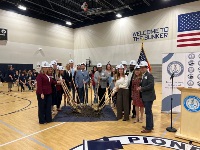 Commissioner Adkinson participating in the groundbreaking ceremony for the Pineapple Cove Classical Academy West Melbourne expansion.