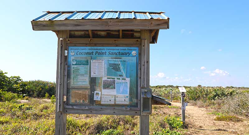 Sign at entrance