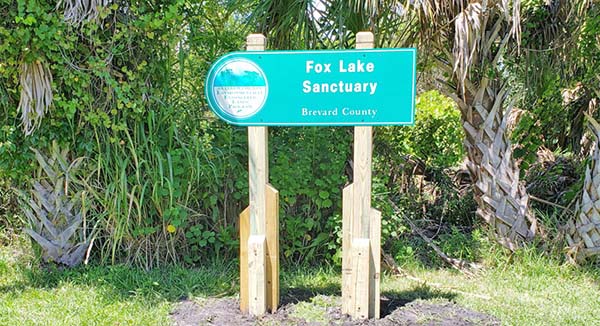 Fox Lake Sanctuary Sign