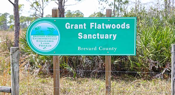 Grant Flatwoods Sanctuary Sign
