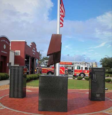 Firetruck leaving station