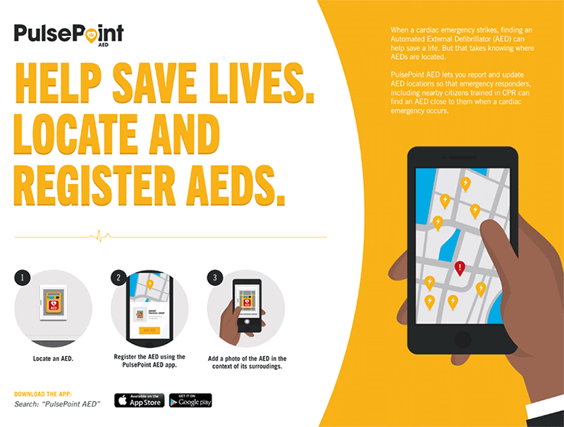 PulsePoint AED Infographic PulsePoint AED Infographic. Description follows in page copy.