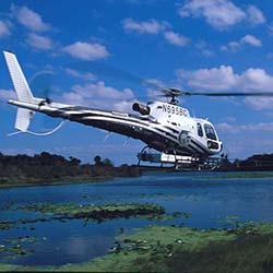 Brevard County mosquito control astar helicopter over marsh