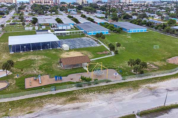 Aerial view of Hoover Middle School Athletic Complex.