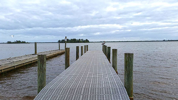 Dock over river