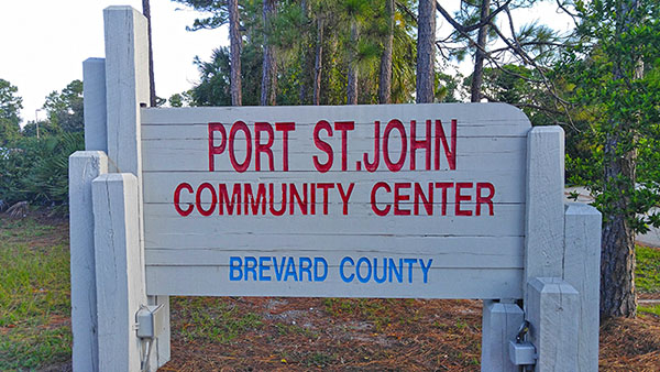 Port Saint John Community Center Sign Port Saint John Community Center Sign