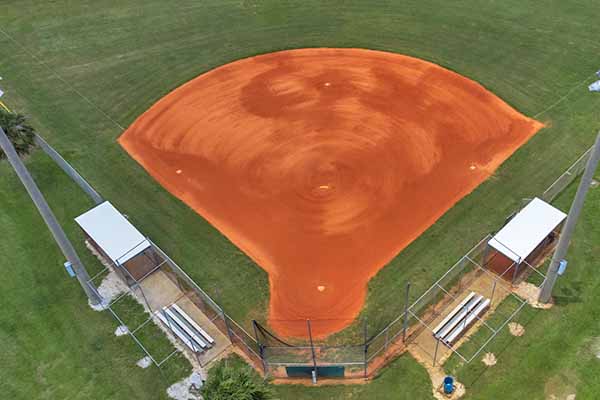 Softball field.