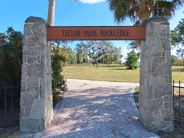 Taylor Park Rockledge Sign