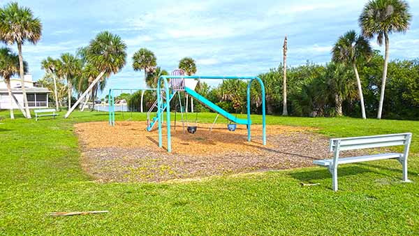 Playground and bench   