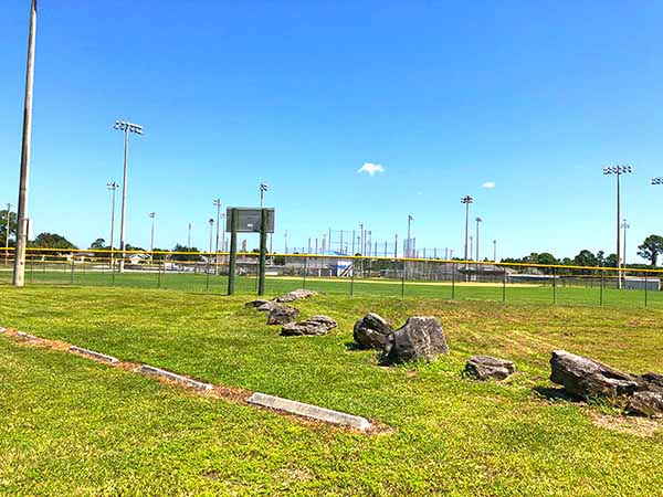 Parking area for ball fields