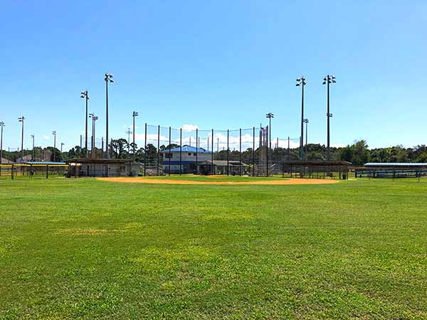 Baseball field from outfield