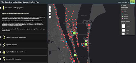 Screenshot of Plan Project Story Map. Click link for details.