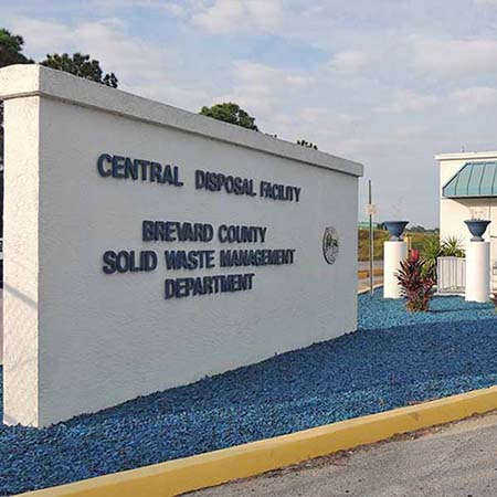 Central Disposal Facility sign at entrance