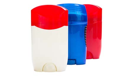 Plastic deodorant dispensers