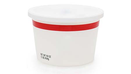 Sour cream container